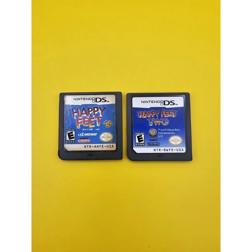 Happy Feet Two (Nintendo DS, 2011) - CIB With Manual & Happy Feet One Loose Game - Picture 2 of 5